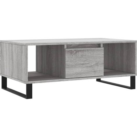 Maison Exclusive - Couchtisch Grau Sonoma 90x50x36,5 cm Holzwerks