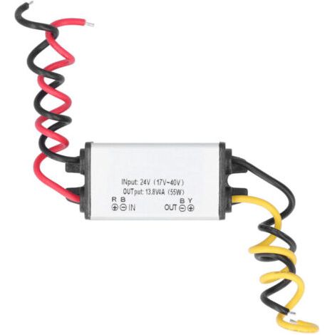 Convertisseur DC Abaisseur 24V vers 13.8V 4A 55W pour Voiture et Auto