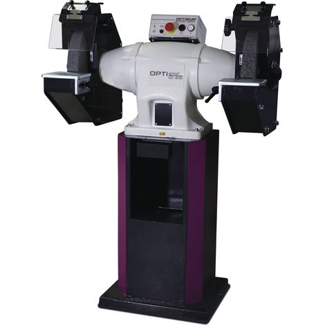 Touret à meuler industriel dia. 400 mm vitesse lente 1400 rpm 4400 W 400V garantie Optimum 10 ans Optigrind GZ40D (1/4)