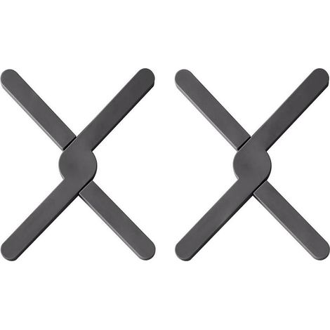 Dessous de plat / Dessous de plat résistant à la chaleur / Lot de 2 dessous de plat / Dessous de plat pliable en silicone / Dessous de plat / Support à casseroles / Pliable (1/5)