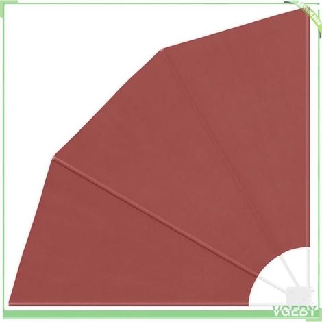Auvent latéral pliable - FAFEICY - Pliable - 140x140 cm - Terre cuite - Résistant eau/UV (1/5)
