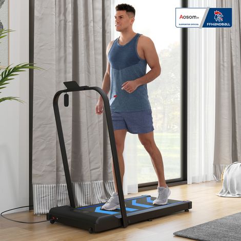 Tapis roulant elettrico da passeggio - 370W, pieghevole, con telecomando, schermo LCD, velocità 1-6 km/h