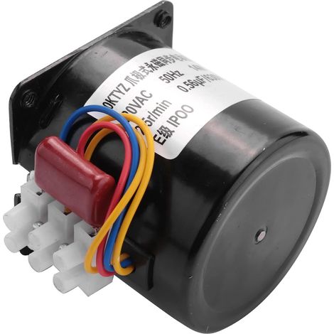 220V AC 60KTYZ Synchronous Gear Motor 60-KTYZ Permanent Magnet Synchronous Gear Motor 220V 2.5 rpm (1/5)