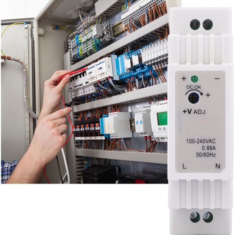 Alimentation à découpage sur rail DIN DR-15-5, sortie unique, 15 W, 5 V, 3 A (1/5)