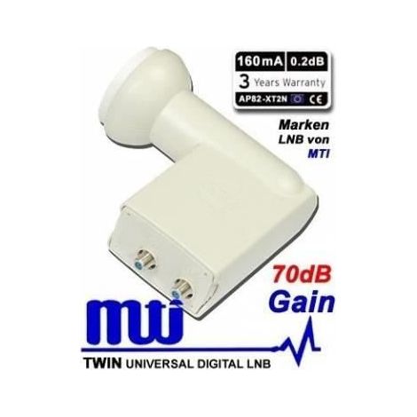 LNB MTI Twin 0,2 dB High Line 70db HDME