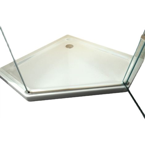 BERNSTEIN - Receveur de douche pentagonal - 90x90cm et système d´évacuation (1/3)