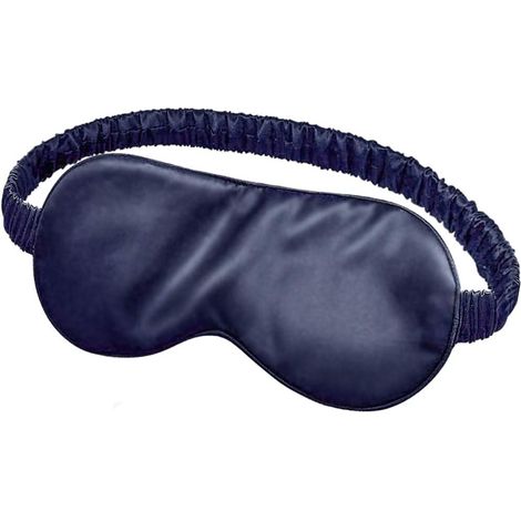 Masque pour les yeux en soie d'ombrage (noir),