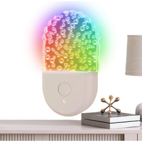 Veilleuse prise 6 couleurs – multicolore, enfichable, escalier/couloir, ambiance ludique