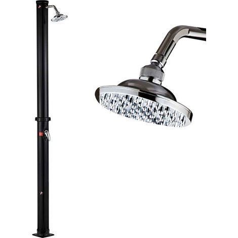 Doccia Solare Giardino Piscina Esterno 20Lt Miscelatore Acqua Calda Campeggio