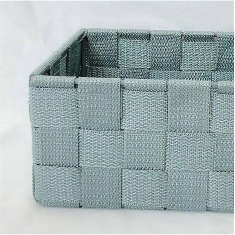 Vert menthe 28 x 19 x 12 cm Panie de salle de bains avec couvercle menthe - Panier de salle de bain avec couvercle, Polypropylne (1/4)