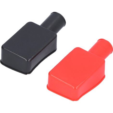 Set mit 2 Gummi-Batteriepolkappen für Plus- und Minuspol, universelle isolierende Schutzkappe (1/5)