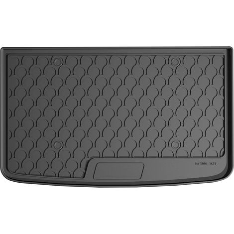Vasca baule su misura in gomma sintetica - compatibile per Fiat 500L (06/1712/22) baule basso