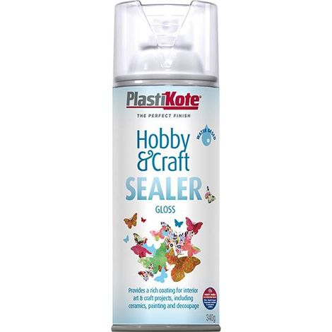 Plastikote Hobby & Craft Sealer Spray Clear Gloss 400ml