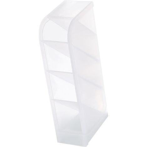 Schreibtisch-Organizer aus transparentem Kunststoff mit 4 Fächern, Stiftehalter für Bleistifte, Marker und Kosmetikartikel (1/5)