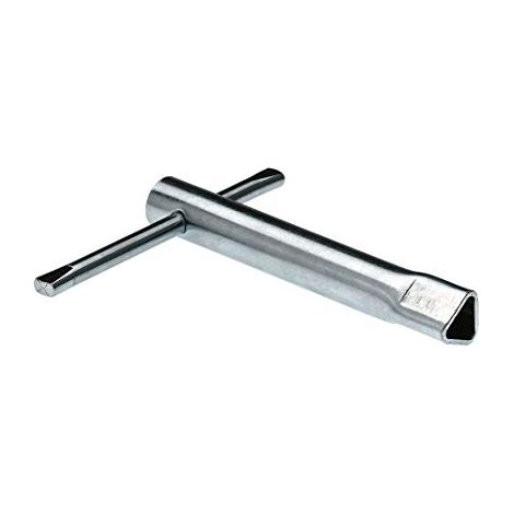 Alberts 690779 Chiave triangolare, per delimitatori con serratura triangolare, zincata, lunghezza asta 17 mm (1/2)