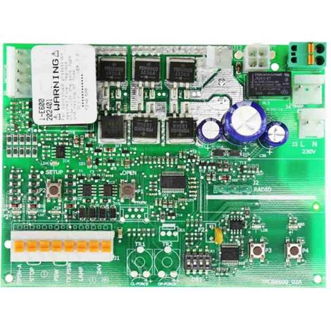 Faac – Carte électronique intégrée E600 – Électronique de contrôle D600 – Tension 230V – Charge max 200mA – Température -20°C à +55°C