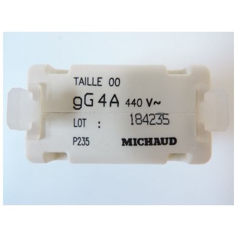 Cartouche fusible à couteau taille 00 de calibre 4A MICHAUD P235 (1/3)