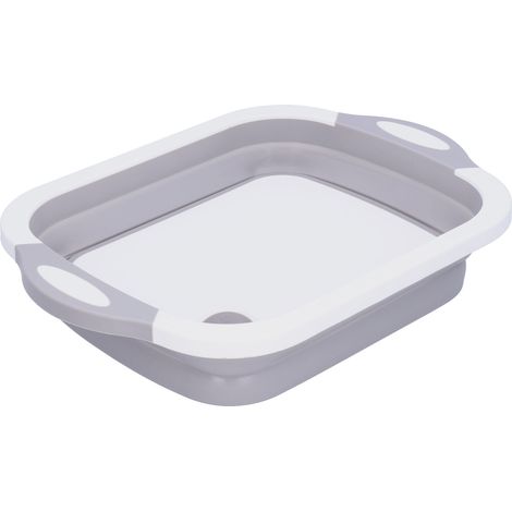 Planche à découper pliable, égouttoir à légumes portable pour intérieur et extérieur (1/5)