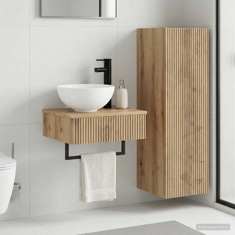 vidaXL Bathroom Furniture Set 2 pcs Artisan Oak 33 x 34.5 x 100 cm (1/5)