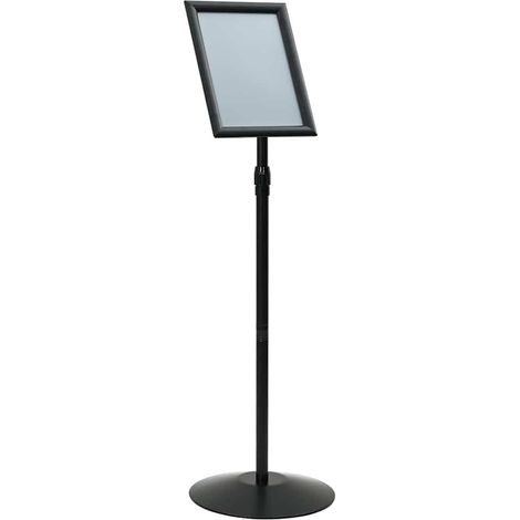 Pedestal Poster Stand Height Adjustable Silver A3 PVC and Steel vidaXL