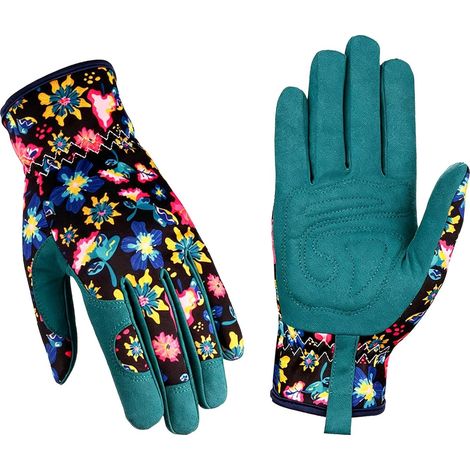 Mikrofaser-Gartenhandschuhe mit Touchscreen-Funktion. Arbeitshandschuhe. Rosafarbene Handschuhe. Geschenk für Frauen. Ideal für die Gartenarbeit. Größe L (1/5)