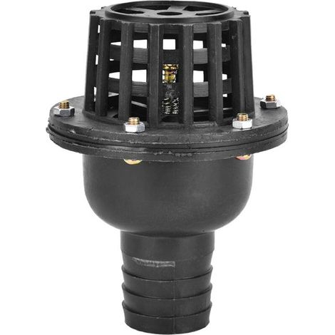 Clapet anti-retour plat basse pression pour pompe à eau, en PVC noir, pour pompe de machine à fluide (1,5") (1/5)
