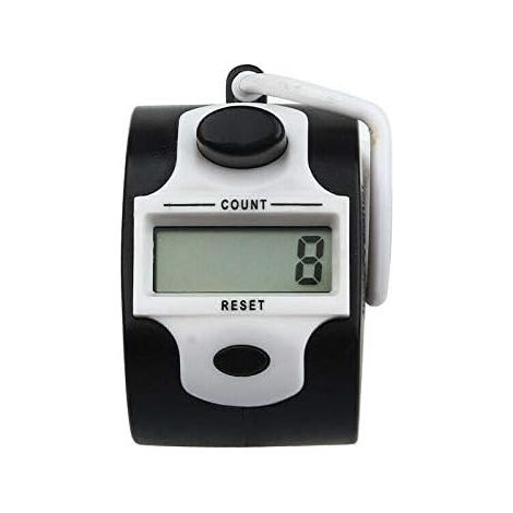 1 Pièce - Compteur Manuel - Compteur Numérique - Affichage 5 Chiffres Pour Sport Et École Bouton Reset Rapide Blanc 6x4x2cm (1/2)