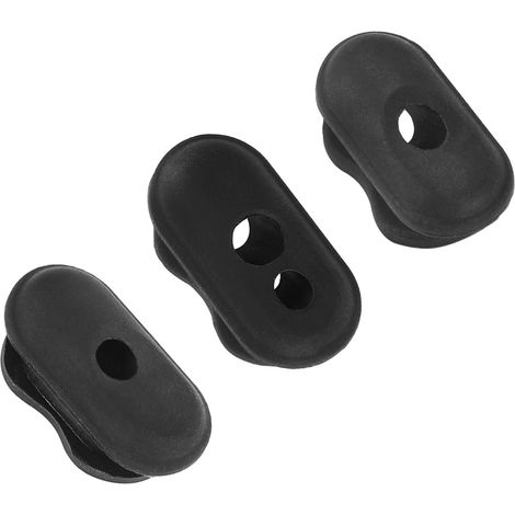 Replacement accessories for Max G30 electric scooter: cable guide, kickstand, brake port, black cable clip and silicone sleeve (3 pieces) (1/4)