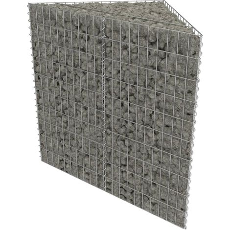 Maison Exclusive - Gabbione Letto Rialzato in Acciaio Zincato 75x75x100 cm (1/5)