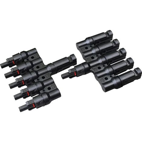 Adaptateur, Connecteur de Panneau Solaire, Connexion Parallèle, 1 paire 5 en 1 adaptateur (1/2)