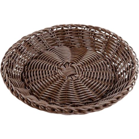 Sottopiatto in pvc marrone, Ø23 cm (kit da 10)
