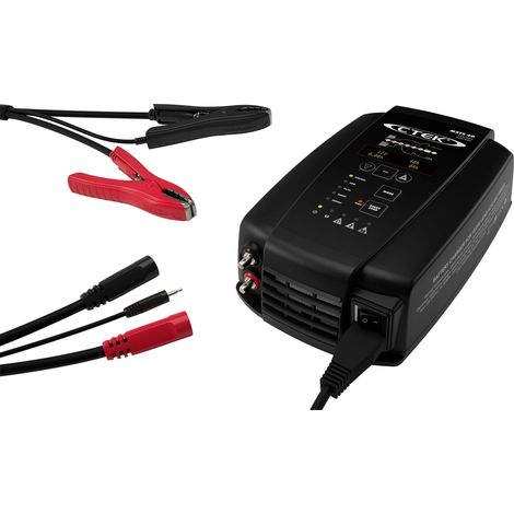 Chargeur automatique 12V/24V 40A – Compatible batteries plomb-acide, AGM, LiFePO4 – Écran OLED, mode reconditionnement – IP20 – Ctek - MXTS 40 EU (1/7)
