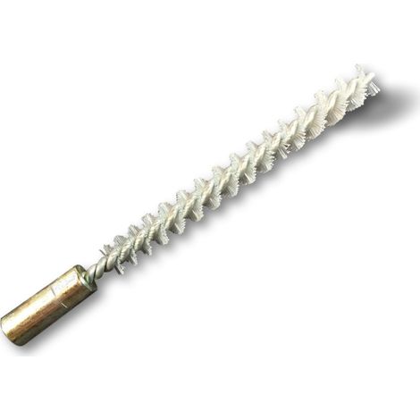 Ecouvillon NYLON Condenseur Lot de 10 Ø 8 mm Raccord laiton taraudé M6 femelle Torsade en acier galvanisé Brosse nettoyage paroi tube alésage Kibros 4TCN8x10