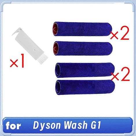 rouleaux de brosse principale avec 1 brosse de nettoyage pour nettoyeur de sols Wash G1, accessoire souple de rechange (1/5)