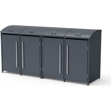 Westmann Boîte à ordures en métal Moderna 4  4x240 L 