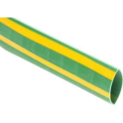 Gaine thermorétractable RS PRO, Dia. 19.1mm Vert rétreint 2:1, 1.2m ( Prix pour Sachet de 1 )