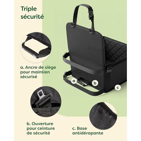 Car Seat for Small Dogs - Dog Car Basket - 5 Pockets Lead (1/4)