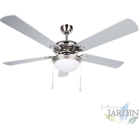 Ventilateur de plafond Orbegozo  5 pales réversibles  132 cm  Éclairage LED  3 vitesses  Rafraîchit les grands espaces
