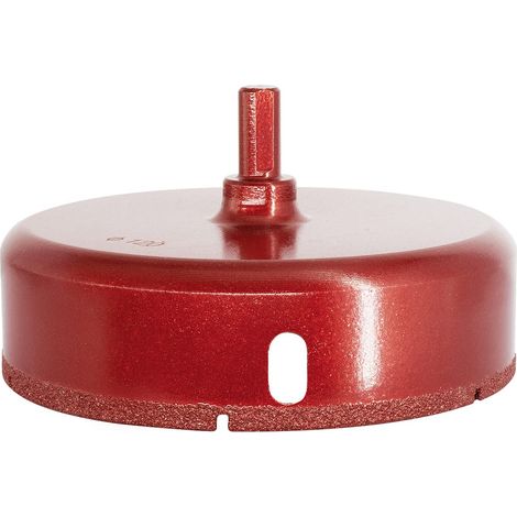 Diamantés Scie Cloche Foret, Coupe-Trou de Performance pour Verre/Tuile/Granit/Marbre (120mm), idéales pour percer le carrelage (1/5)