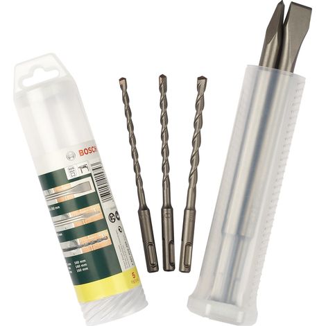 Bosch 2607019456 5 Piece SDS Plus Chisel & Hammer Drill Bit Set (1/3)