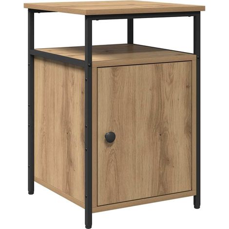 Armario de Noche Roble artisan Madera contrachapada vidaXL