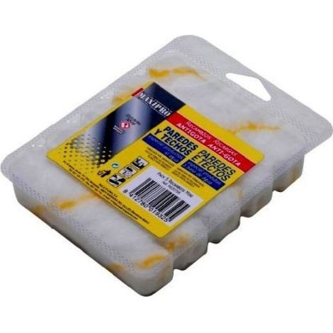 Rodillo Pintura Antigoteo Mini 8 Pz 06 Cm Bl/Ama Par-Te Rulo Pluma