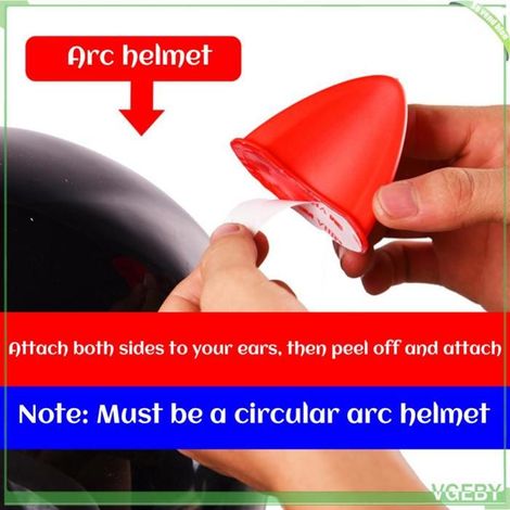 Fafeicy oreilles en peluche pour casque de moto Oreilles de chat en Silicone avec bandes, 2 pièces, accessoires de sport velo (1/5)