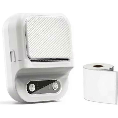 Imprimante d'étiquettes portable, mini imprimante thermique de codes-barres Bluetooth, compatible avec les tickets de caisse à emporter. (1/5)