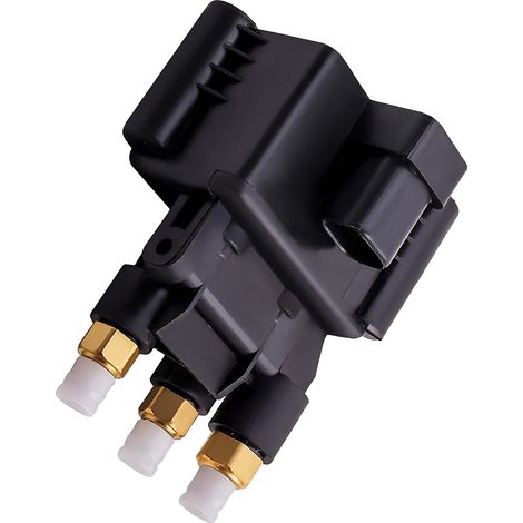Bloc de vanne solénoïde, composite durable de haute qualité, 200 mm x 150 mm x 100 mm, compatibilité avec Mercedes-Benz W251 Classe R, pression de fonctionnement jusqu'à 10 bars, tension de fonctionne (1/5)