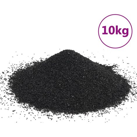 Sable pour aquarium 10 kg noir 0,2-2 mm (1/5)