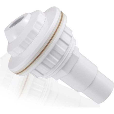 Buse D'Entrée De Piscine, buse de refoulement pour piscines à parois en Acier, buse de refoulement avec tête pivotante, buse de refoulement Piscine pour raccord de Tuyau 32mm/38mm