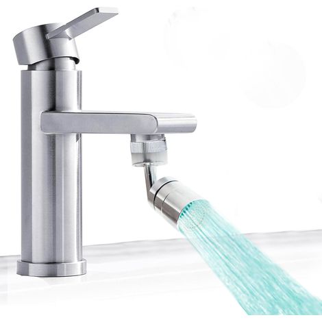 Raccordeur de Robinet FISHTEC Orientable 360° 2 Jets Différents (1/5)