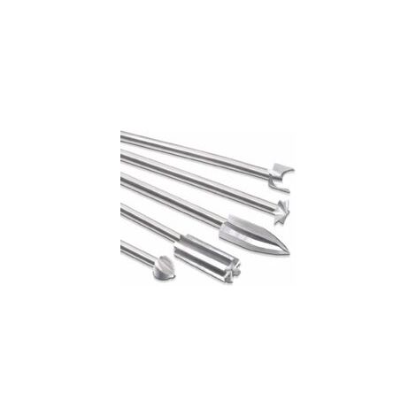 Outils électriques de sculpture sur bois pour outils rotatifs, 5 têtes de sculpture différentes, outils de gravure, tige de 3 mm pour la sculpture sur bois DIY, le perçage et la micro-sculpture (1/5)