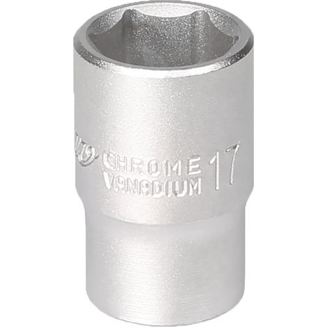 Punta de vaso de 17 1/2", 6 puntas, corta, de acero cromo-vanadio, 12017